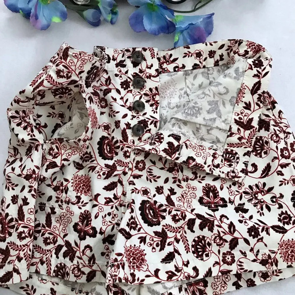 LOFT NWT Ivory with Floral Pattern Shorts Women Various - Picture 3 of 8